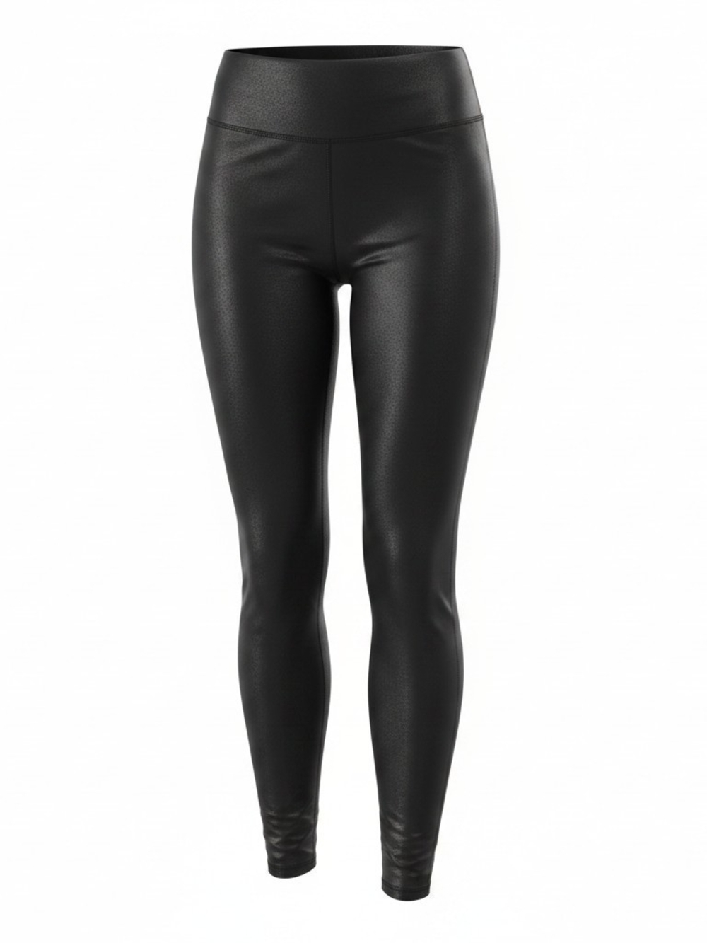 lululemon athletica Black Faux Leather-Look High-Rise Leggings